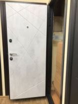Дверь стальная Промет Марс антик серебрянный / бетон известковый