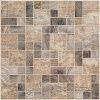 Коллекция Тоскана плитка напольная мозаика 385*385*8,5 коричневый 16-01-15-711