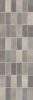 Коллекция Фиори Гриджо 200*600 облицовочная темно-серый Мозаика Мозаика 1064-0103 (1064-0048)